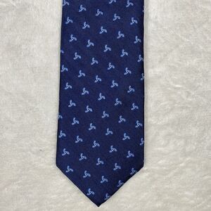 Vineyard Vines Shep & Ian Silk Tie Blue Pinwheel Design Wedding Guest Nautical